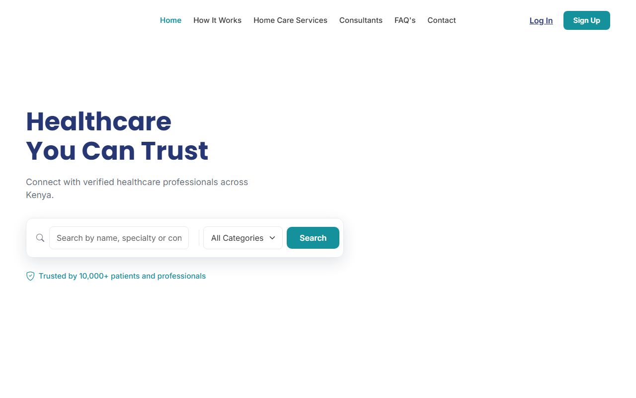 Clinifix homepage